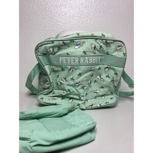 VTG Peter Rabbit Beatrix Potter Enfamil Diaper Bag Matching Small Bag Mint Green